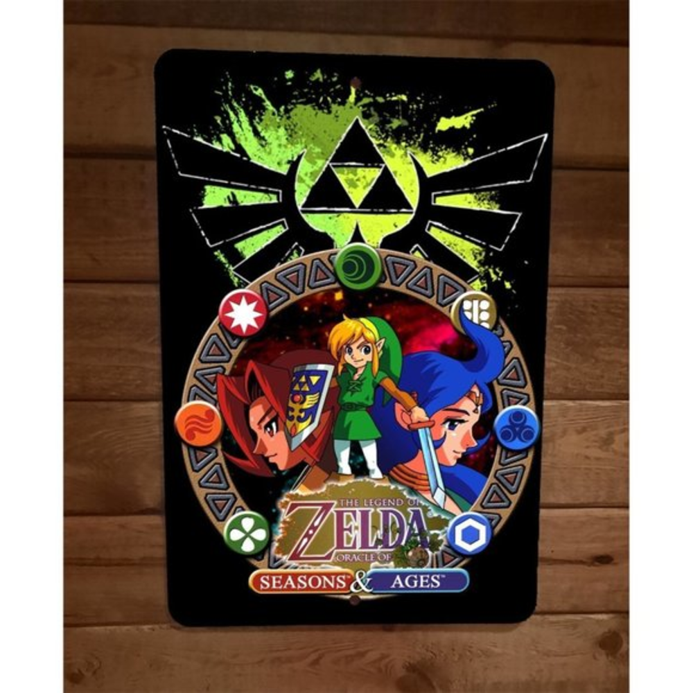 The Legend of Oracle of Zelda Seasons and Ages‎ 8x12 Metal Wall Sign Video Game